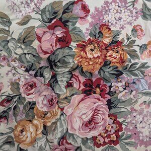 2 vintage Ralph Lauren Alison large ruffled Euro floral shams